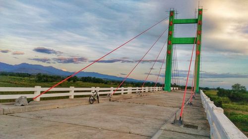 Scenic view of bridge against sky