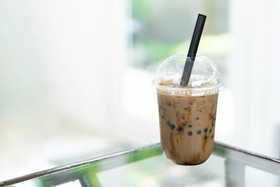 Close-up of coffee on table