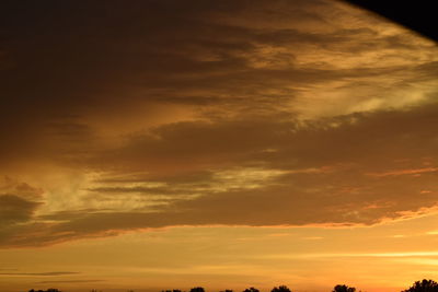 Scenic view of sky during sunset