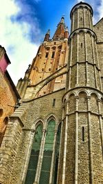 Low angle view of building against sky