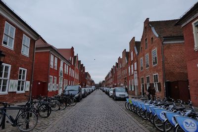 Narrow alley with buildings in background