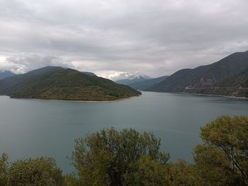 Zhinvali reservoir near to tblisi in georgia