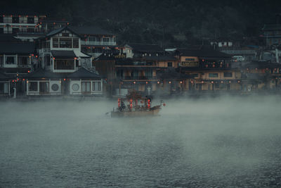 Boats in water