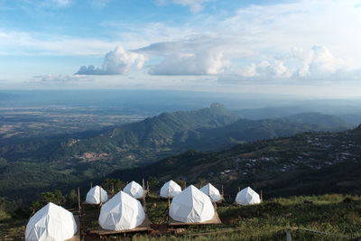 Panoramic view of landscape against sky