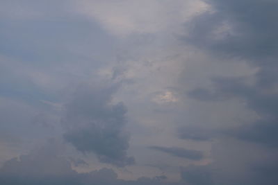 Low angle view of clouds in sky