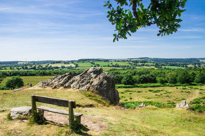 Scenic view of landscape against sky