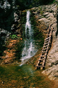 River flowing through rocks