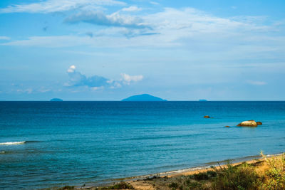 Scenic view of sea against sky