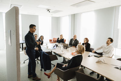 Business people during meeting