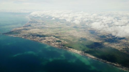 Aerial view of landscape