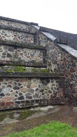 Low angle view of castle against clear sky