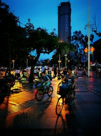 City street with buildings in background