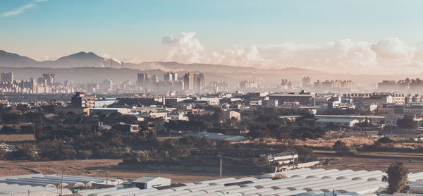 View of cityscape against sky