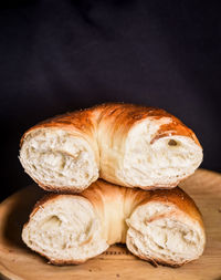 Close-up of bread on table