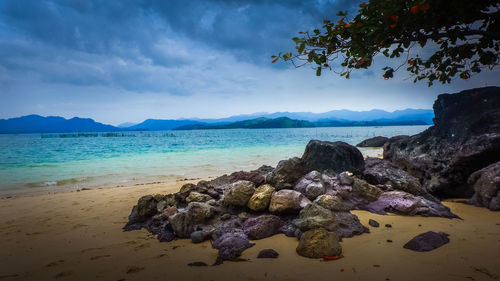 Scenic view of sea against sky