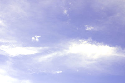 Low angle view of clouds in sky