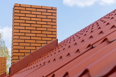 Low angle view of building against sky