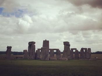 View of monument against cloudy sky