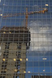 Low angle view of modern building