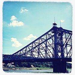 Low angle view of bridge against sky
