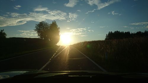 Road passing through landscape