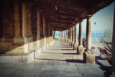 Interior of colonnade