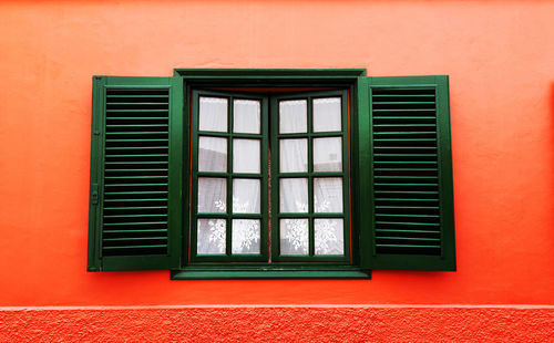 Close-up of glass window