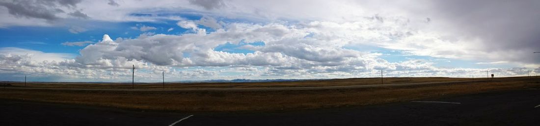 Panoramic view of landscape against sky