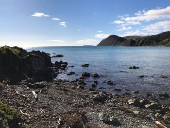 Scenic view of sea against sky