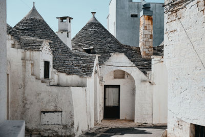 Exterior of old historic building