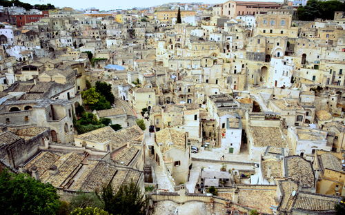 Matera is a city located on a rocky outcrop in basilicata, in southern italy.
