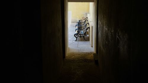 Bicycle in corridor