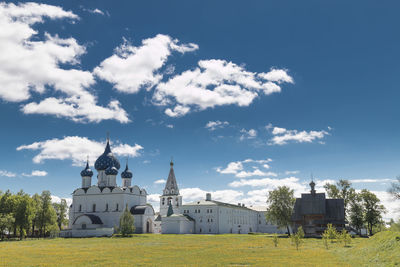 Buildings against cloudy sky, russia