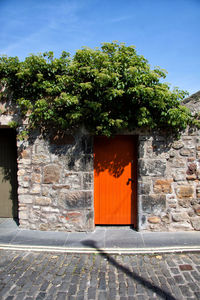 Exterior of historic building against sky