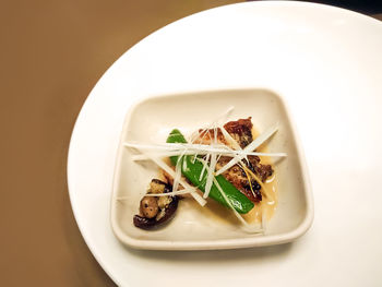 Close-up of food in bowl on table