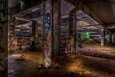 Graffiti on abandoned building