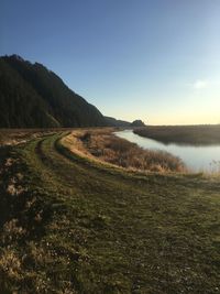 Scenic view of landscape against sky