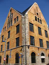 Low angle view of brick building