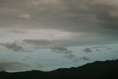 Low angle view of cloudy sky