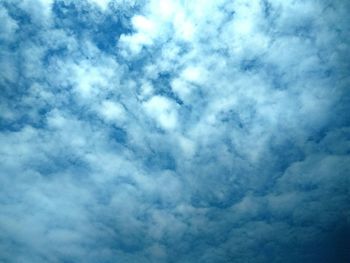 Low angle view of clouds in sky