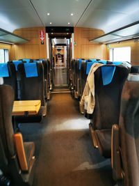Interior of train