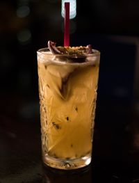 Close-up of drink on table