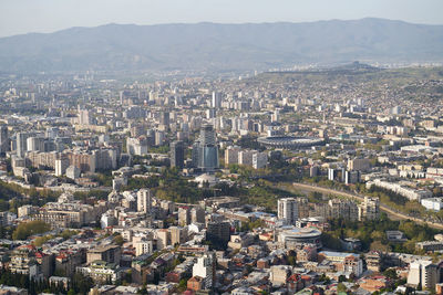 High angle view of cityscape