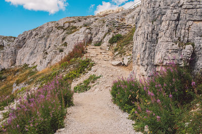 Panoramic view of rock formations