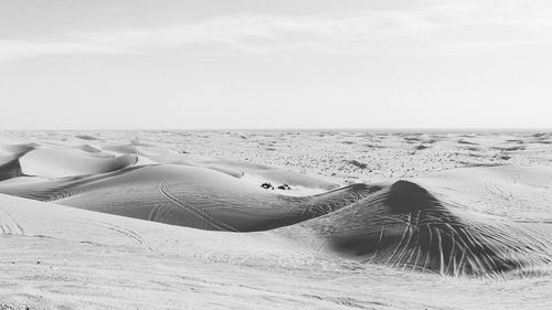 View of desert against the sky