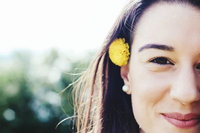 Close-up of young woman