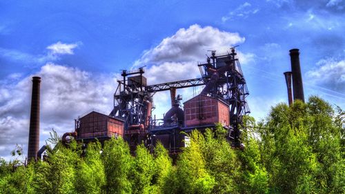 Low angle view of built structure against sky