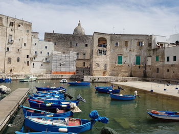 Boats in a city