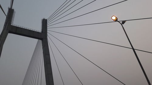 Low angle view of bridge against sky