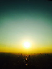 Sun shining through clouds